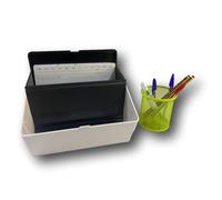 Agendepoint.it - Schedario In Plastica Schede Orizzontali 24x17 Capacità 300 Posti