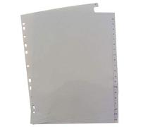 Agendepoint.it - Separatori In Ppl Alfabetico Da A A Z Grigio A4 Foratura Universale