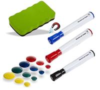 Agendepoint.it - Starter Kit Lavagna Bianca Cancellabile Pennarelli Cancellaili Spugna Magantica Magneti Assortiti
