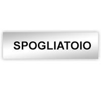 Agendepoint.it - Targa Segnaletica Spogliatoio Adesiva 150x50cm S. 3 Mm - Specchio