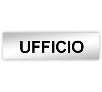 Agendepoint.it - Targa Segnaletica Ufficio Adesiva 150x50 Mm S. 3 Mm - Specchio