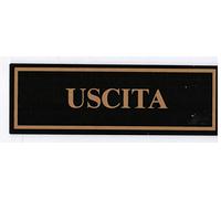 Agendepoint.it - Targa Segnaletica Uscita In Plex Verde 6x18