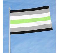 Agender Pride Bandiera Da Cortile Divertenti Bandiera All'Aperto Decorative Bandiere Da Cortile 90X150Cm Per Parete Feste Campionato