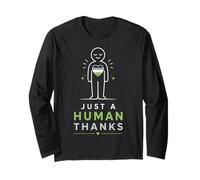 Agender Solo Un Umano Maglia a Manica