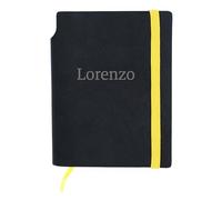 Agendina Taccuino Nero Tascabile A7 (105x74mm) PERSONALIZZABILE con incisione Laser Piccola agenda ideale per i propri appunti