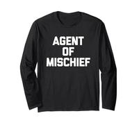 Agent of Mischief - Divertente Detto Sarcastico, Carino e alla Moda Maglia a Manica