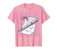 Agente assicurativo Agente Assicurativo Ragazza Mamma Rosa Coquette Bow Maglietta