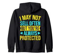 Agente Assicurativo Always Protected Broker Assicurativo Felpa con Cappuccio