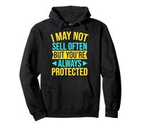 Agente Assicurativo Always Protected Broker Assicurativo Felpa con Cappuccio