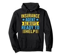 Agente Assicurativo Ready To Help Broker Assicurativo Felpa con Cappuccio