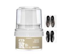 Agente Di Pulizia Scarpe | 50 Ml Crema Scarpe Premium Con Applicatore, Lucentezza Durevole | Piccole Per Scarpe Di Cura In Pelle Per Stivali, Borse, Cinture, Divani - Balsamo In Pelle, Colorless Shoe