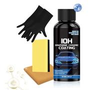 Agente Di Rivestimento Ad Effetto Rapido Per Auto 50 ml Protezione Lunga Durata, Lucidatura Auto e Rinnovatore di Vernice con Spugna, Asciugamano e Guanti, Per La Cura Garage Casa