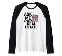 Agente immobiliare Chiedimi informazioni su Agente immobiliare Broker domestico divertente Maglia con Maniche Raglan