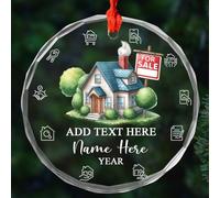 Agente Immobiliare Ciondoli Decorazione Albero Di Natalizia Vetro Addobbi Per Natale Con Cordino Ornamento In Ceramica Natalizia
