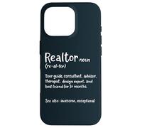 Agente immobiliare Definizione Casa Venditore Divertente Immobiliare Custodia per iPhone 16 Pro