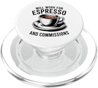Agente immobiliare Espresso - Cambio di chiusura alimentato dal caffè PopSockets PopGrip per MagSafe