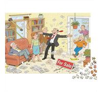Agente immobiliare Visualizzazione della proprietà Puzzle in Legno Impermeabile Puzzles Da 1000 Pezzi Regali Per Adulti Impossibili Giochi Di Impegnativi