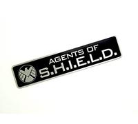 Agents Of Shield - Adesivo in metallo per cosplay, per auto, colore: nero