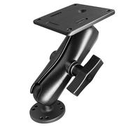 AGEofDMS AMPS Supporto, VESA 75 mm, Supporto per Monitor Industriali, Braccio a Doppio Piedistallo con Adattatore a Sfera da 38 mm / 1,5 pollici/C, Compatibile con la RAM