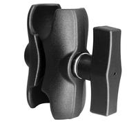 AGEofDMS Braccio doppio attacco corto in alluminio da 3,35 pollici (85 mm) compatibile con RAM Mounts C Dimensione / Accessori sferici da 1,5 pollici, braccio supporto a sfera per standard industriali
