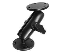 AGEofDMS Supporto AMPS da 1 pollice, supporto a doppia sfera con adattatore a sfera da 25 mm/1''/C, fusione in alluminio, compatibile con RAM, adatto per camion, carrelli elevatori, ecc.