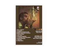AGEUWRRGGH Jorge Ben Album Força Bruta Tracklist Poster su tela artistica da parete artistica moderna pittura artistica per stanze 30 x 45 cm, senza cornice