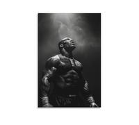 AGEUWRRGGH Poster di Mike Tyson su tela, decorazione artistica da parete, arte moderna per stanze, 60 x 90 cm, senza cornice