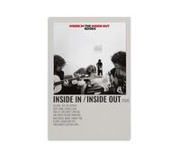 AGEUWRRGGH Poster su tela con immagine di The Kooks Inside In Inside Out, poster artistico da parete per ambienti moderni, 20 x 30 cm, senza cornice