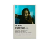 AGEUWRRGGH Poster su tela con motivo The Matrix Resurrections, poster artistico da parete, arte moderna per stanze, 50 x 75 cm, senza cornice