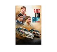 AGEUWRRGGH Poster su tela, motivo: Audi vs Lancia Race for Glory, poster artistico da parete per ambienti moderni, 60 x 90 cm, senza cornice