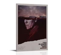 AGEUWRRGGH Poster su tela, motivo: Three Billboards Outside Ebbing Missouri2, poster artistico da parete con stampa artistica moderna per stanze 30 x 45 cm, con cornice