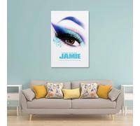AGEUWRRGGH Poster su tela, stampa artistica da parete con scritta in lingua inglese "Everybody's Talking About Jamie", poster artistico moderno per stanze, 20 x 30 cm, senza cornice