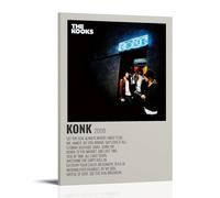 AGEUWRRGGH The Kooks Konk, poster su tela da parete, arte moderna, pittura artistica da parete per stanze 50 x 75 cm, con cornice