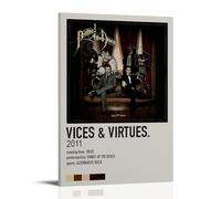 AGEUWRRGGH Vices & Virtues - Panic! At The Disco Poster su tela, stampa artistica da parete, arte moderna, per stanze (50 x 75 cm) con cornice