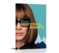 AGEUWRRGGH Where'd You Go, Beenadette, poster artistico da parete su tela, poster artistico moderno per stanze 40 x 60 cm, con cornice