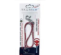agf Portachiavi per bloccasterzo Filo in Silicone per Auto Block Shaft E Simili Vari Colori (Rosso)