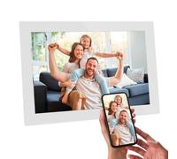 AGFA - Cornice portafoto connessa Realiview APF1000 Wi-FI 10" LCD schermo in vetro - visualizzazione foto/video, orologio, meteo, rotazione auto, memoria 32 GB, app FRAMEO iOS/Android inclusa, colore