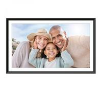 AGFAPHOTO - Realiview APF1560WIFI - Cornice digitale con connessione Wi-Fi - App Frameo, touchscreen HD da 15,6 pollici, memoria da 32 GB, funzioni meteo/orologio - Nero