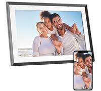 AGFAPHOTO - Realiview APF1000WIFI - Cornice digitale con connessione Wi-Fi - App Frameo, touchscreen HD da 10 pollici, memoria da 32 GB, funzioni meteo/orologio - Nero