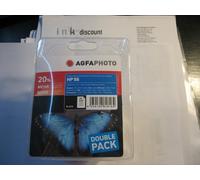 AGFA Kodak Foto Pacco Doppio 2x24ml Per HP NR.56 HP c6656 Deskjet 460 5150 5550