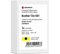 Agfa Photo Nastro Nero su giallo Originale APRTZE651