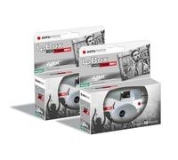 AGFA Photo Pack 2 x 601026 - Fotocamera usa e getta LeBox Black&White, 27 foto, obiettivo ottico 31 mm, grigio
