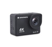 AGFA PHOTO Realimove AC9000 - Fotocamera d'azione digitale impermeabile 30m (True 4K, EIS Anti-Shake, Angolo 170, Schermo 2 pollici, Wifi) Nero