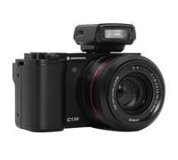 AGFA PHOTO Realishot C130 - Fotocamera digitale compatta, sensore CMOS, LCD touch panel da 2,8 , stabilizzazione dell'immagine, messa a fuoco automatica, memoria SD esterna, batteria ricaricabile - Ne