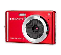 AGFA PHOTO Realishot DC5200 - Fotocamera Compatta, 21MP, Schermo LCD 2,4", Zoom Digitale 8x, Video HD 720p, Batteria al Litio, Schede SD, Modalità Scena - Rosso