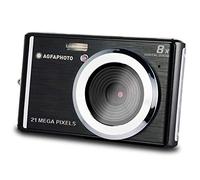 AGFA PHOTO Realishot DC5200 - Fotocamera Compatta, 21MP, Schermo LCD 2,4", Zoom Digitale 8x, Video HD 720p, Batteria al Litio, Schede SD, Modalità Scena - Nero