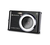 AGFA PHOTO Realishot DC5500 - Fotocamera Digitale Compatta, 24 MP, Schermo LCD 2,4", Zoom Digitale 8x, Video HD 720p, Memoria Esterna SD, Batteria al Litio - Nero