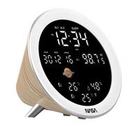 NASA - Stazione meteorologica - Altoparlante Bluetooth WSP1700 Legno - Fornito con adattatore di rete - RICONDIZIONALE - Nouvo