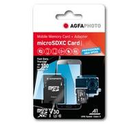 Agfa Micro Sdxc Uhs I 64gb High Speed U3/v30/a1 Memory Card Nero