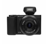 AgfaPhoto - 24MP Digitale Kompaktkamera - Realishot C110 - 4K Video - 3-fach Optischer Zoom - 2,8" Klappbildschirm - WLAN - Ideal für Vlogging, YouTube, TikTok & Reisen